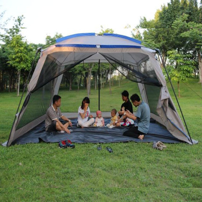 戶外野營涼蓬旅行用品花園休閑帳篷遮陽天幕露營多人旅游帳篷